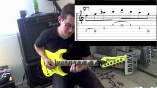 Diminished Neoclassical Lesson Yngwie Malmsteen Inspired [upl. by Gilliam]