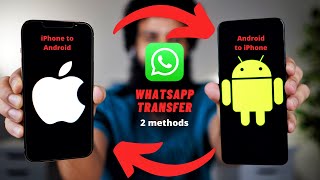 Tranfer Whatsapp from Android to iPhone with amp without Computer  MobileTrans amp Wutsapper [upl. by Cornelius]