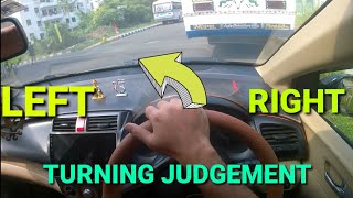 Perfect left side judgement in car Right side judgement in turning rahularora [upl. by Valle]