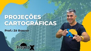 Projeções cartográficas  GEOGRAFIA  Prof ZÉ BONNER  Ao Vivo [upl. by Wendy618]