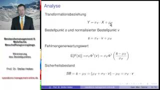 Video 83 zum Operations Management Tutorialquot Minimierung des Bestellpunkts [upl. by Higgins]