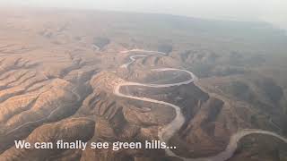 Landing approach to Salalah airport [upl. by Lzeil]