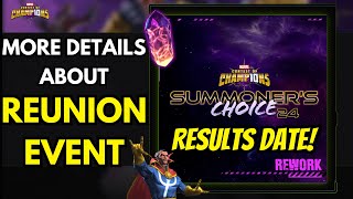 MCOC  REUNION EVENT FULL DETAIL SUMMONERS CHOICE 2024 RESULTS😱  GIVEAWAY RESULTS😍 amp MORE [upl. by Perrie]