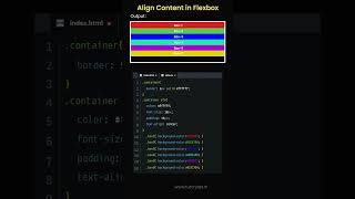 Align Content in Flexbox in CSS tutorjoes css tamil css3 coding [upl. by Leribag]