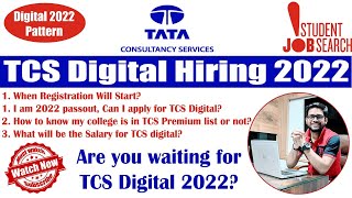 🔴 Update TCS digital 2022 Syllabus  TCS digital hiring for 2022  TCS hiring for digital profile [upl. by Annirtak]