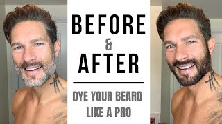 HOW TO DYE YOUR BEARD LIKE A PRO  Fix Patchy Color Cover Gray Hairs with Just For Men [upl. by Robby]