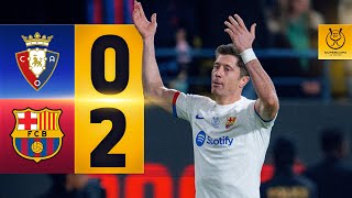 HIGHLIGHTS I OSASUNA 0 vs 2 FC BARCELONA  SPANISH SUPERCUP 🔵🔴 [upl. by Enaira995]