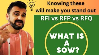 Knowing these 4 terms will make you stand out in IT  RFI vs RFP vs RFQ vs SOW [upl. by Parrie]