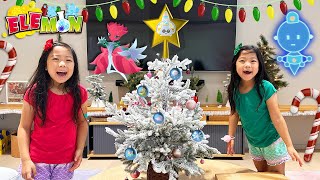 Making DIY Elemon Christmas Ornaments with Emma and Kate 🎄 The Elemon Holiday Special – Episode 2 [upl. by Kemppe361]