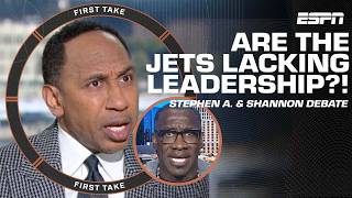 JETS LACKING LEADERSHIP 👀 Stephen A amp Shannon Sharpe get into HEATED debate 🔥  First Take [upl. by Alejo]