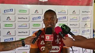 Yerson Candelo en rueda de prensa en la previa de América vs Tolima [upl. by Lovett116]