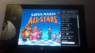 Jugar Super Nintendo en la Surface RT Español [upl. by Aramoy]