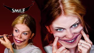 Simple CREEPY Smile Makeup Tutorial  Halloween Makeup 2022 [upl. by Nelleoj]