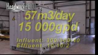 Compact Wastewater Treatment System video from Headworks BIO  the HIT System™ [upl. by Niwrehs961]