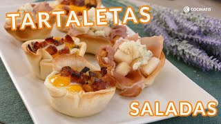 ​ Tartaletas saladas variadas ¡Perfectas para triunfar en NAVIDAD  Cocinatis [upl. by Ailaroc]