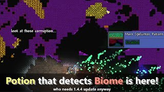 The Biome Sight Potion in Terraria ─ No thats a Spelunker Potion detecting Corruption [upl. by Glantz740]