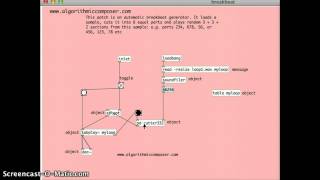 Automatic Breakbeat Algorithmic CompositionPureData [upl. by Llehcor]