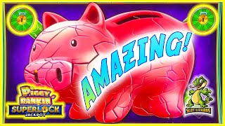 AMAZING OUT OF NOWHERE HUGE JACKPOT Piggy Bankin Superlock Jackpot EPIC SESSION [upl. by Shara]