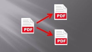 How to save each page in a PDF in a separate file [upl. by Weir]