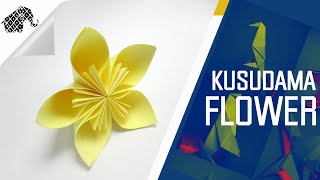 Origami  How To Make An Origami Kusudama Flower [upl. by Leaper286]