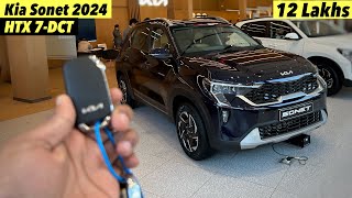 All New 2024 Kia Sonet HTX 7DCT Variant Detailed Review  On Road Price  New Sonet 2024 Automatic [upl. by Melise]