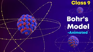 Bohrs atomic model ⚡3d animation  Class 9 Chemistry [upl. by Hacim]