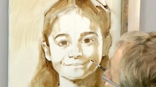 Learn how to start a portrait in oil Ben Lustenhouwer [upl. by Netaf]