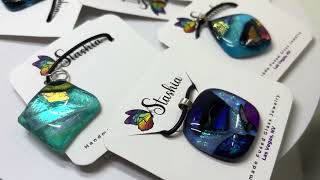 Fused Dichroic Glass Pendants Are Live [upl. by Marijn85]