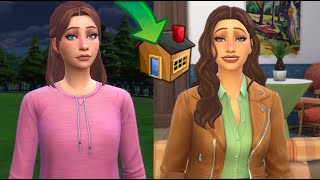 I finally gave my homeless sim a home  Sims 4 homeless sim [upl. by Kcirdnek]