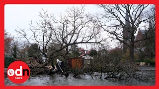 Storm Eunice Leaves Trail of DESTRUCTION in UK [upl. by Nahallac]