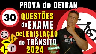 Simulado do DETRAN 2024 Questões da Prova teórica do DETRAN 2024 Exame legislação de trânsito 2024 [upl. by Hodosh]