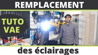 🚲 Tutoriel  COMMENT REMPLACER l éclairage AVANTampARRIERE de votre VAE VÉLOBECANE [upl. by Gregson]