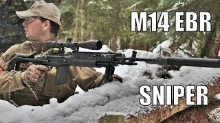 Airsoft War M14 EBR Sniper Action [upl. by Neltiac]