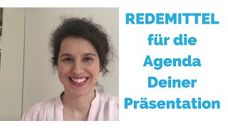 Auf Deutsch präsentieren  die richtigen REDEMITTEL für die EinleitungAgenda C1C2 [upl. by Anazus]