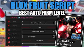 OMG HUB Roblox Script  New Blox Fruits Script Update Auto Farm Level  Mobile amp Pc [upl. by Yretsym]