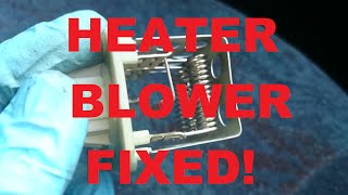 HOW TO Heater fan control fault fix Blower resistor swap Peugeot 206 [upl. by Michaud]