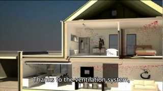 The Ventilation System of a Passive House subtitled [upl. by Aztiley]