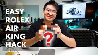 Easy Rolex Air King Hack  Beautiful Watch Straps [upl. by Relyuc]