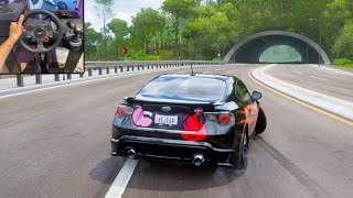 300HP Turbo BRZ  Forza Horizon 5  Logitech g29  shifter gameplay [upl. by Ivie672]