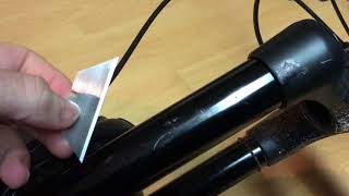 How to Fix a Scratched Fork Stanchion [upl. by Kissner]