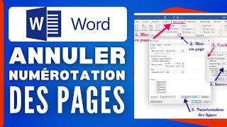 Comment Annuler La Numérotation Des Pages Dans Word  2024 [upl. by Lasorella]