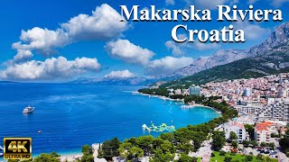 Hidden Heaven on Earth  Makarska Riviera Beaches  Hrvatska 4k [upl. by Ahseyd]