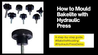 Bakelite Moulding Process Hydraulic Press se Live Demo [upl. by Simpson12]