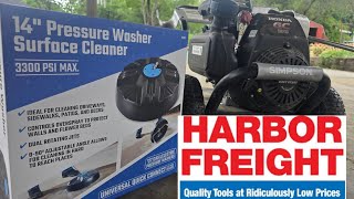 Harbor Freight Surface CleanerDoes it work harborfreighttools pressurewashing surfacecleaner [upl. by Grizel830]