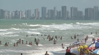 Beaches of northern Brazil hit by shark attacks [upl. by Oner206]