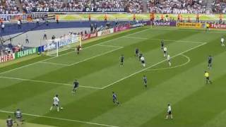 WM 2006 Deutschland Argentinien 11 Klose Live ARD [upl. by Azial]