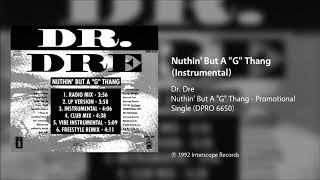 Dr Dre  Nuthin But A quotGquot Thang Instrumental [upl. by Anzovin557]