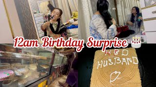 12am birthday surprise 🎂  bhabhi or meri plannings 😂 reema Aly  vlog [upl. by Onibag925]