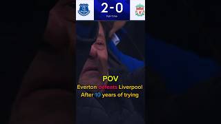 Everton defeats Liverpool footballshorts football soccer footballedits epl [upl. by Harday]