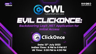 Evil ClickOnce Backdooring Legit NET Application for Initial Access [upl. by Areid]